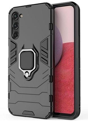 Чехол бампер primolux ring armor для телефона samsung galaxy s24 (sm-s921) - black