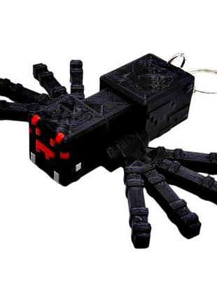 3d брелоки minecraft/майнкрафт spider/паук keychain, 3d друк