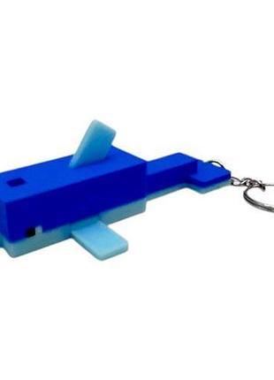Брелок 3d друк "minecraft dolphin / дельфін майнкрафт", keychain
