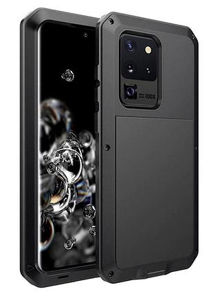 Противоударный чехол primo doom armor для смартфона samsung galaxy s20 ultra (sm-g988) - black
