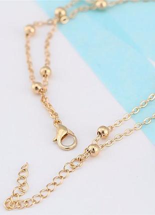 Браслет на ногу (анклет) primo infinity - gold 3