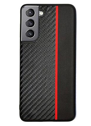 Чохол накладка primolux cfc для samsung galaxy s21 plus (sm-g996) - black&red