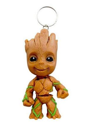 3d брелоки "hero groot, marvel / грут, марвел", keychain, 3d печать