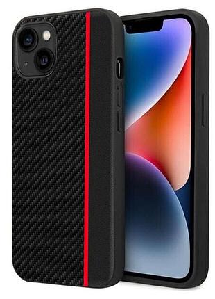 Чехол накладка primolux cfc для apple iphone 15 - black&red