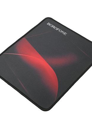 Коврик для мышки borofone bg8 размер 24x20cm - black/red