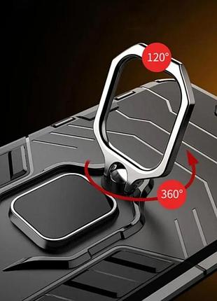 Чохол бампер primolux ring armor для apple iphone 15 pro - black 10