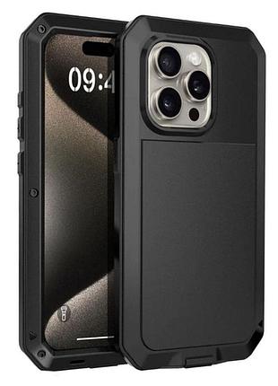 Противоударный чехол primo doom armor для смартфона apple iphone 16 pro max - black