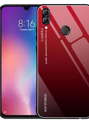 Чохол бампер primo gradient glass для huawei p smart 2019 / honor 10 lite - red
