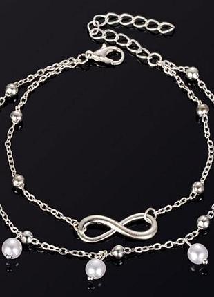 Браслет на ногу (анклет) primo infinity - silver 4