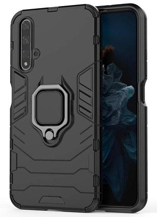 Чехол бампер primolux ring armor для huawei nova 5t / honor 20 - black