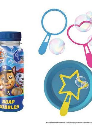 Мини набор мыльных пузырьков «paw patrol». объем 150 мл (микс)