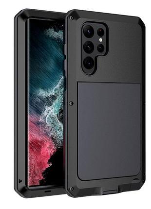 Противоударный чехол primo doom armor для смартфона samsung galaxy s22 ultra (sm-s908) - black