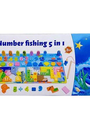 Деревянная игрушка "5в1" в коробке 45,5*23*4 см