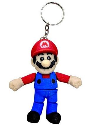 Брелок (3d печать) "братья марио: марио \ mario", 7.5 см