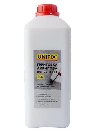 Грунтовка акриловая unifix 2 кг x 1:4 концентрат (951102)