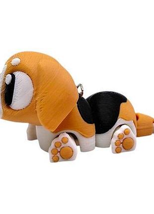 3d брелоки "cute beagle / милый бигль", keychain, 3d печать