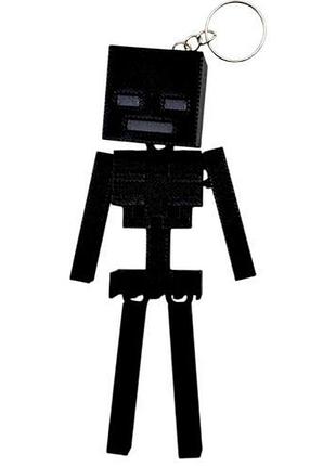 3d брелоки minecraft / майнкрафт wither skeleton / визер скелет keychain, 3d печать