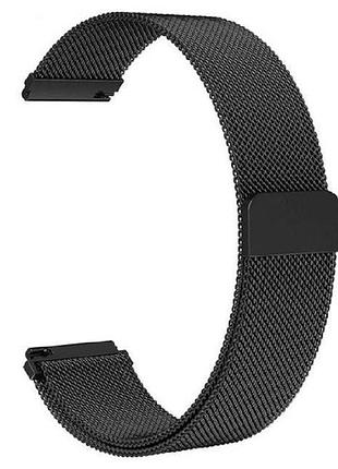 Миланский сетчатый ремешок primo для часов amazfit active max / amazfit balance 2 - black