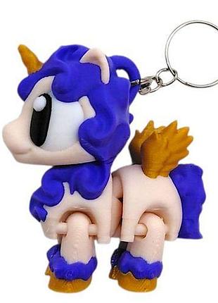 3d брелоки "cute unicorn / милый единорог", keychain, 3d печать