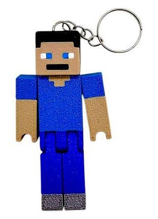 3d брелоки minecraft/майнкрафт steve/стив keychain, 3d друк