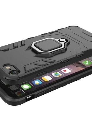 Чехол бампер primolux ring armor для apple iphone 7 / iphone 8 - black 2