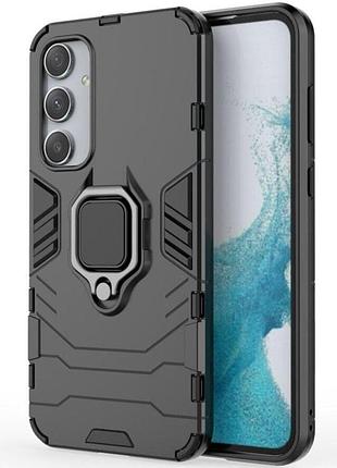 Чехол бампер primolux ring armor для телефона samsung galaxy a35 5g (sm-a356) - black