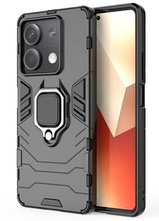 Чехол бампер primolux ring armor для xiaomi redmi note 13 5g - black