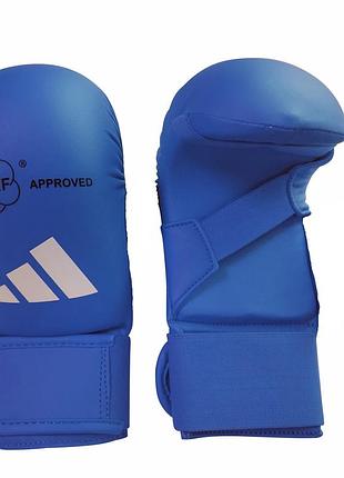 Рукавички для карате adidas з ліцензією wkf | синій | 661_22_20 xs