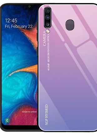 Чохол-бампер primolux gradient glass для samsung galaxy m30 2019 (sm-m305) - pink