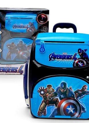 Сейф “рюкзак” avengers с подсветкой, имитация сканирования отпечатка