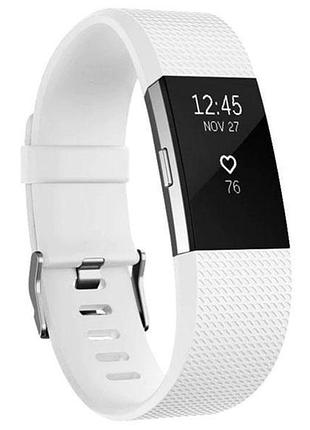 Силиконовый ремешок primolux для фитнес браслета fitbit charge 2 - white s