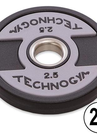Диск поліуретановий d-51мм technogym 2,5 кг