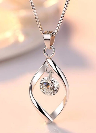 Колье-подвеска primo cristall - silver