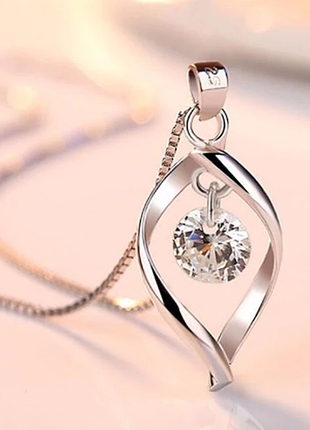 Колье-подвеска primo cristall - silver 3