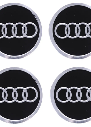 Автомобильная эмблема primo на колпачок ступицы колеса c логотипом audi - black