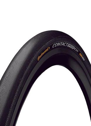 Покрышка continental contact speed, 28" | 700 x 28c | 28 x 1 5/8 x 1 1/8, черная, не складная, skin