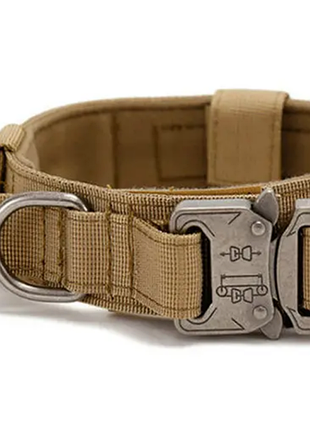 Тактичний нашийник primo dog для собак, розмір xl (53-63см) - khaki