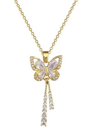 Колье с подвеской primo butterfly – gold