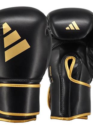 Боксерские перчатки adidas power 100 | черный/золотой | pwr100tg