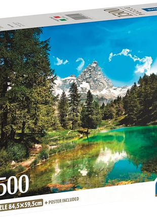 Пазл clementoni блакитне озеро 1500 ел
