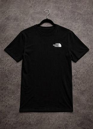 Футболка the north face чорний котон