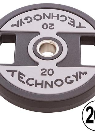 Диск поліуретановий d-51мм technogym 20кг