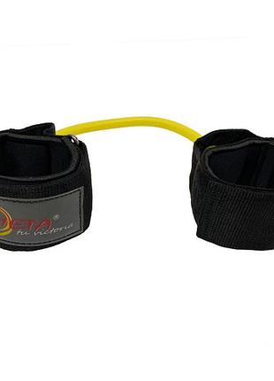 Еспандер латеральний для ніг meta lateral stepper light чорний, жовтий уні ofsm