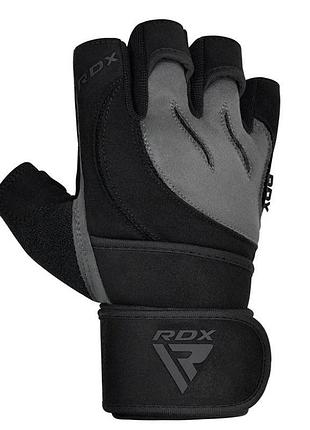 Перчатки для фитнеса rdx l4 micro gray/black l