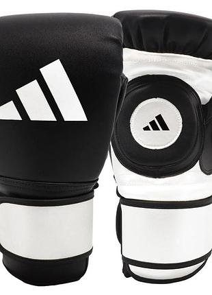 Лапа-перчатка adidas coach spar gloves | чёрно-белые | cobg1