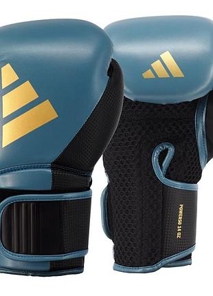 Боксерские перчатки adidas power 50 | синий\золотой | pwr50tg
