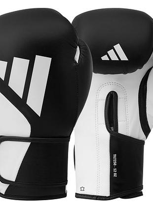 Боксерські рукавички adidas speed tilt 250 | чорно/білі | spd250tg
