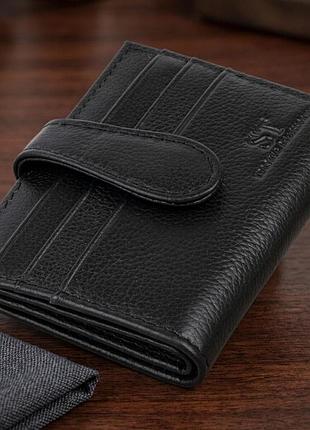 Гаманець-візитниця st leather 19208 чорний