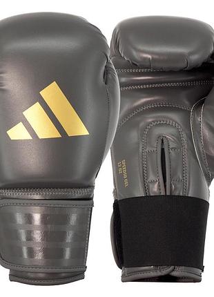 Боксерские перчатки adidas "speed 50" | серый/золото | sbg50