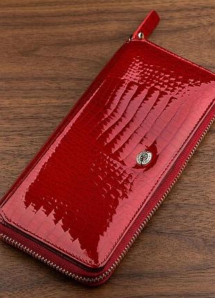 Кошелек женский st leather 18436 (s7001a) вместительный красный